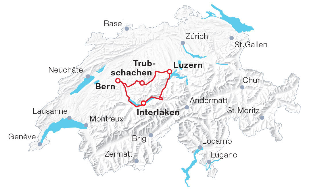 Map Kambly round trip